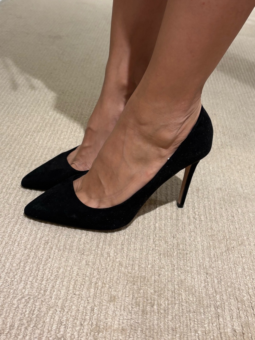 Women's Black Pointed-Toe Stiletto Pump